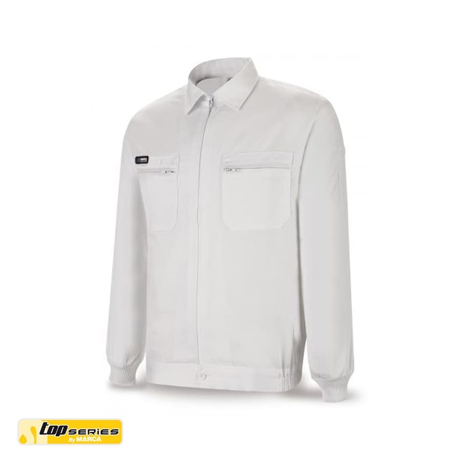 Cazadora de tergal para pintores Marca TOP SERIES 488-CBTOP blanca