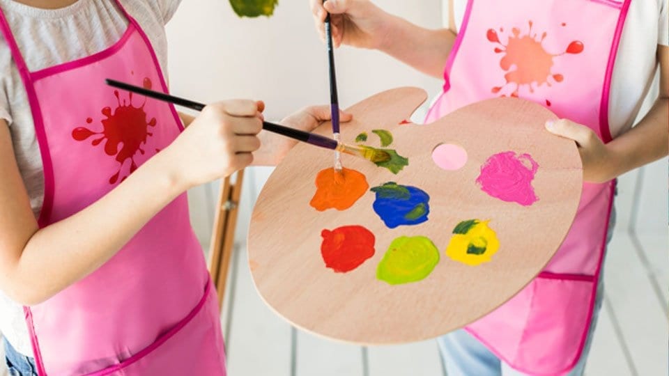 Pintura acrilica segura para niños